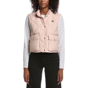 Moncler Womens  Biois Down Vest, Pink